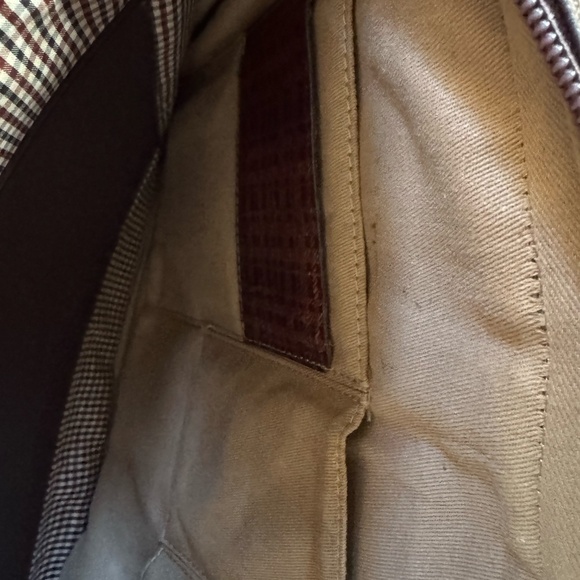 Boconi Slim Zipster Laptop Briefcase in Brown - Picture 11 of 13